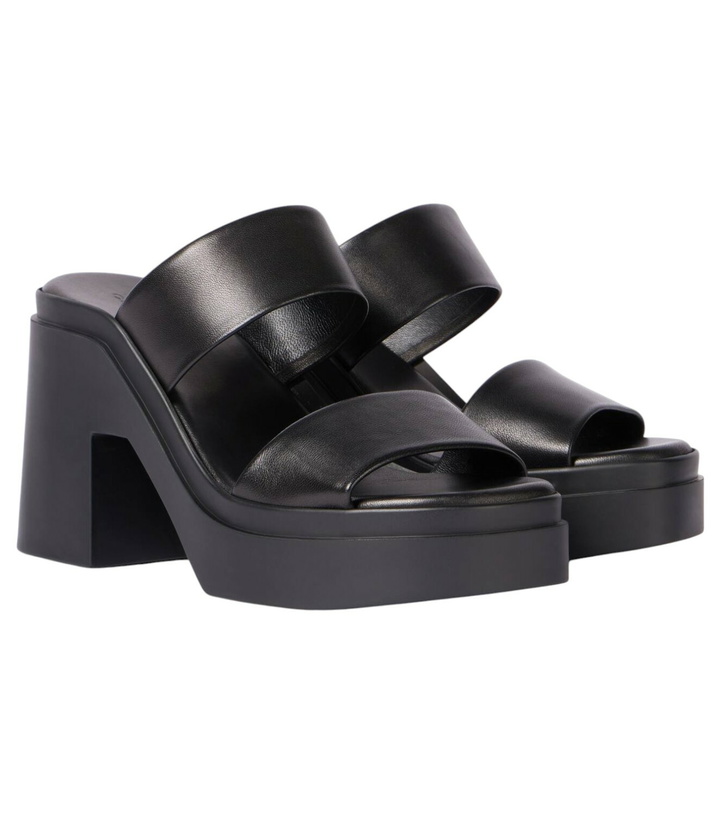 Photo: Clergerie Next 110 leather platform mules