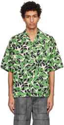 Dsquared2 Green Graphic Shoulder Shirt