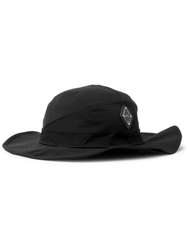 Photo: A-COLD-WALL* - Logo-Appliquéd Stretch-Nylon Bucket Hat - Black