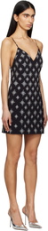 AMIRI Black Starburst Crystal Minidress