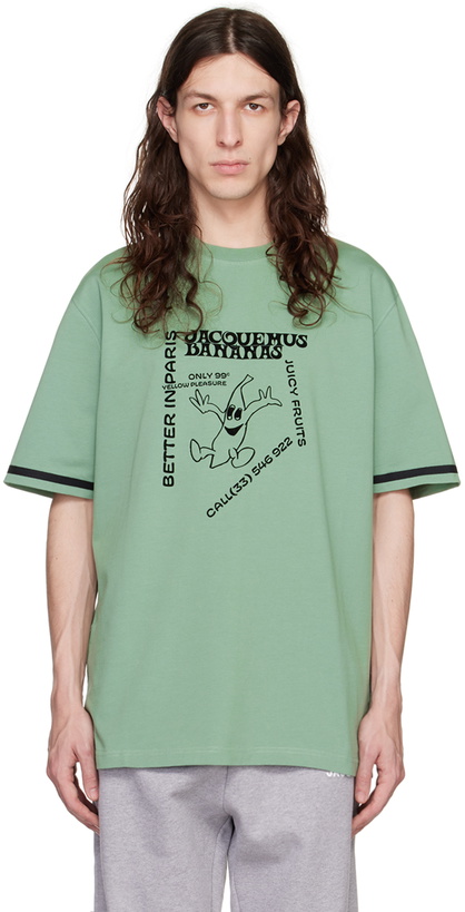 Photo: Jacquemus Green 'Le T-Shirt Banana' T-Shirt