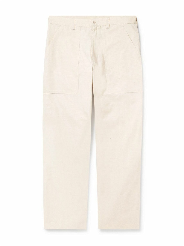 Photo: Randy's Garments - Tapered Logo-Appliquéd Cotton-Ripstop Trousers - Neutrals