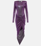 Alexandre Vauthier - Asymmetrical draped midi dress