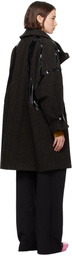 Kiko Kostadinov Brown Dawn Panelled Coat