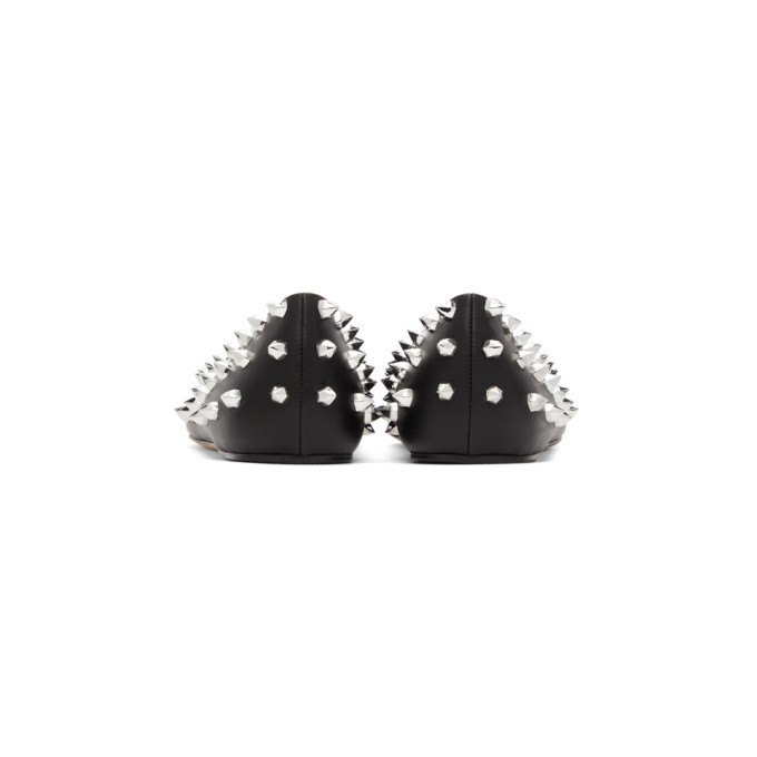 Alexander McQueen Black Punk Stud Ballerina Flats Alexander McQueen