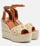 Versace Medusa espadrille wedge sandals