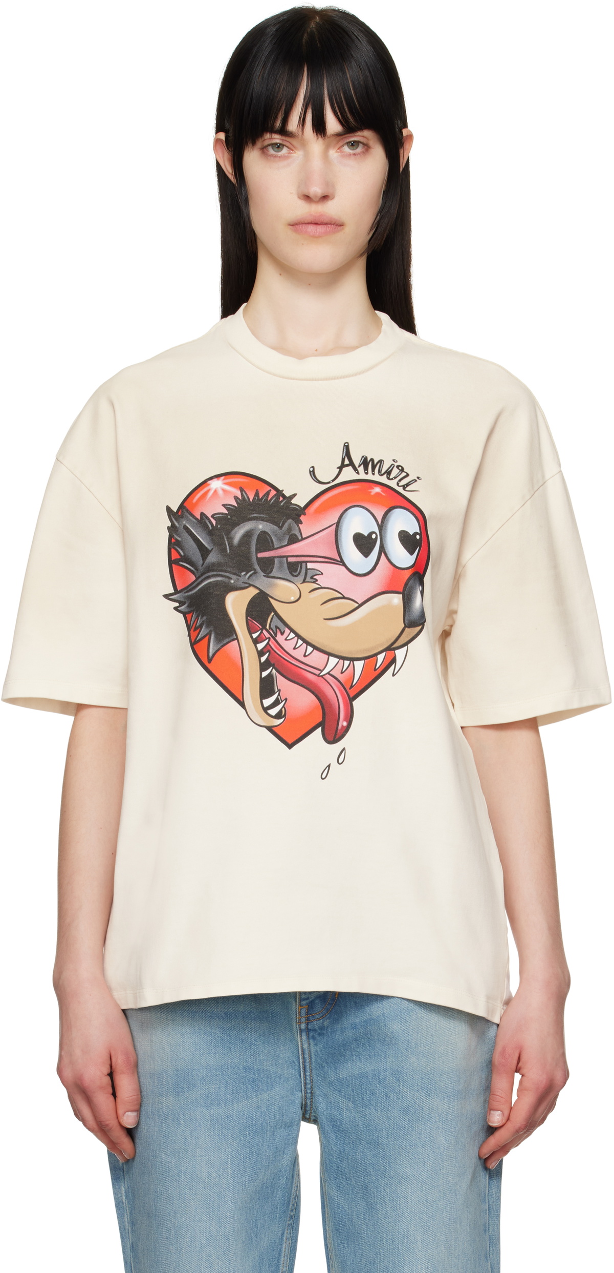AMIRI Off-White 'Hopeless Romantic' Os T-shirt Amiri