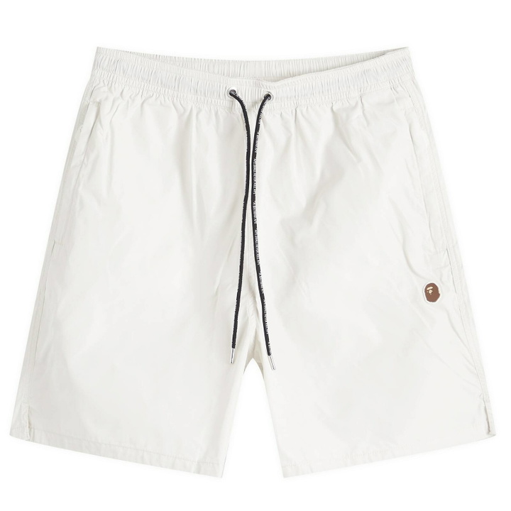 Photo: A Bathing Ape Men's Ape Head Nylon Beach Short in Grey