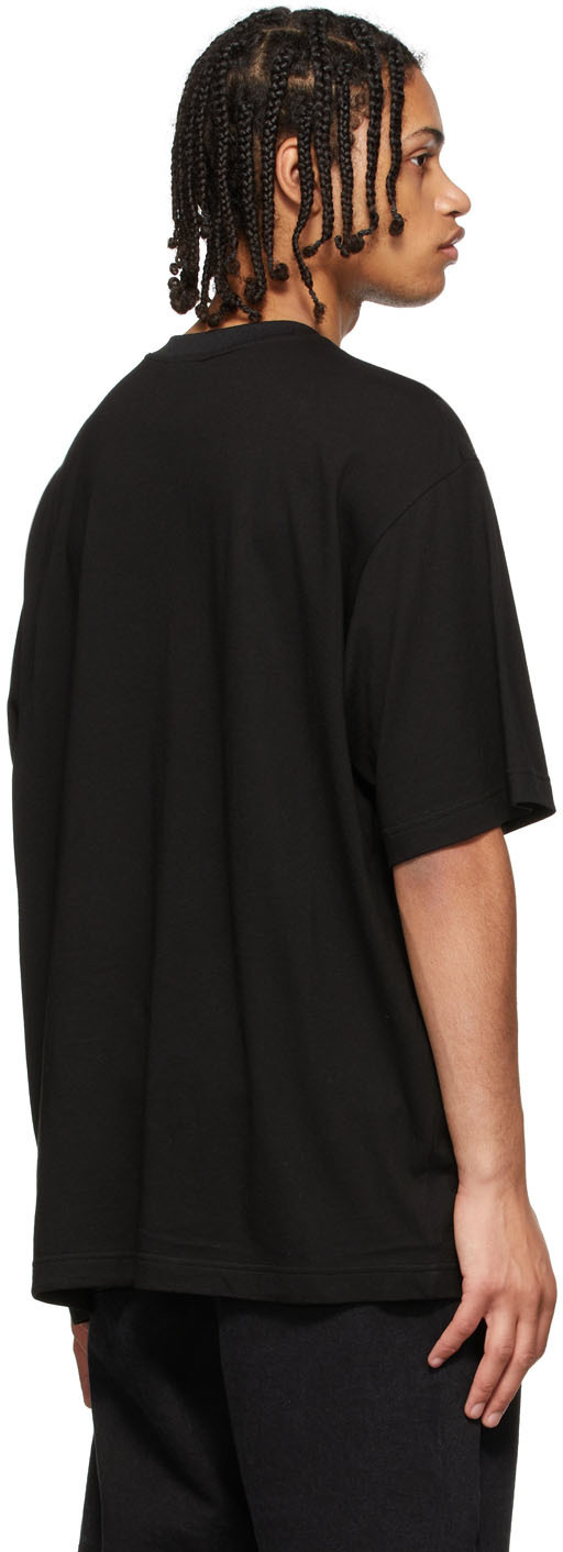 JERIH Black Flying Bluebird T-Shirt