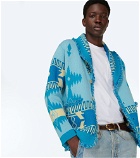 Alanui - Icon jacquard cashmere blend cardigan