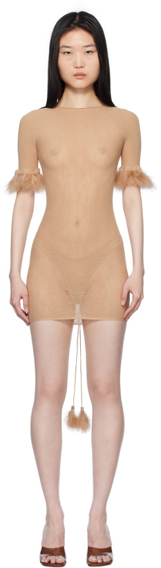 Photo: Poster Girl Beige Vanderpool Minidress