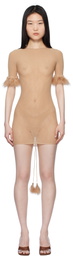 Poster Girl Beige Vanderpool Minidress