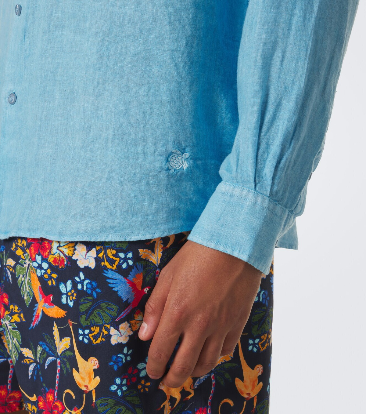 Vilebrequin Caroubis linen shirt