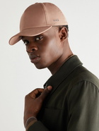 Zegna - Logo-Appliquéd Cotton-Blend Twill Baseball Cap - Neutrals