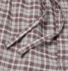 Zimmerli - Checked Cotton and Wool-Blend Flannel Pyjama Trousers - Men - Burgundy