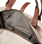 Brunello Cucinelli - Leather-Trimmed Nylon Holdall With Detachable Garment Bag - Neutrals