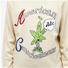 Advisory Board Crystals Men's American Consciousness Crew Sweat in Natural White