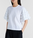 Noir Kei Ninomiya Ruffled cotton T-shirt