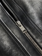 GIVENCHY - Slim-Fit Logo-Embossed Leather Jacket - Black