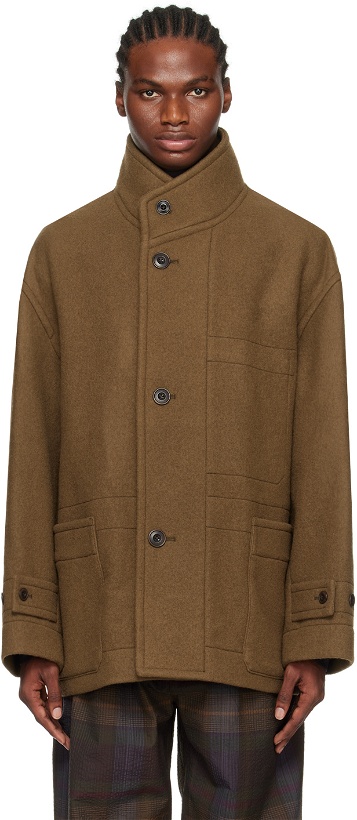 Photo: LEMAIRE Brown Boxy Coat