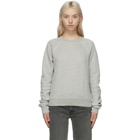 Re/Done Grey Hanes Edition Classic Raglan Sweatshirt