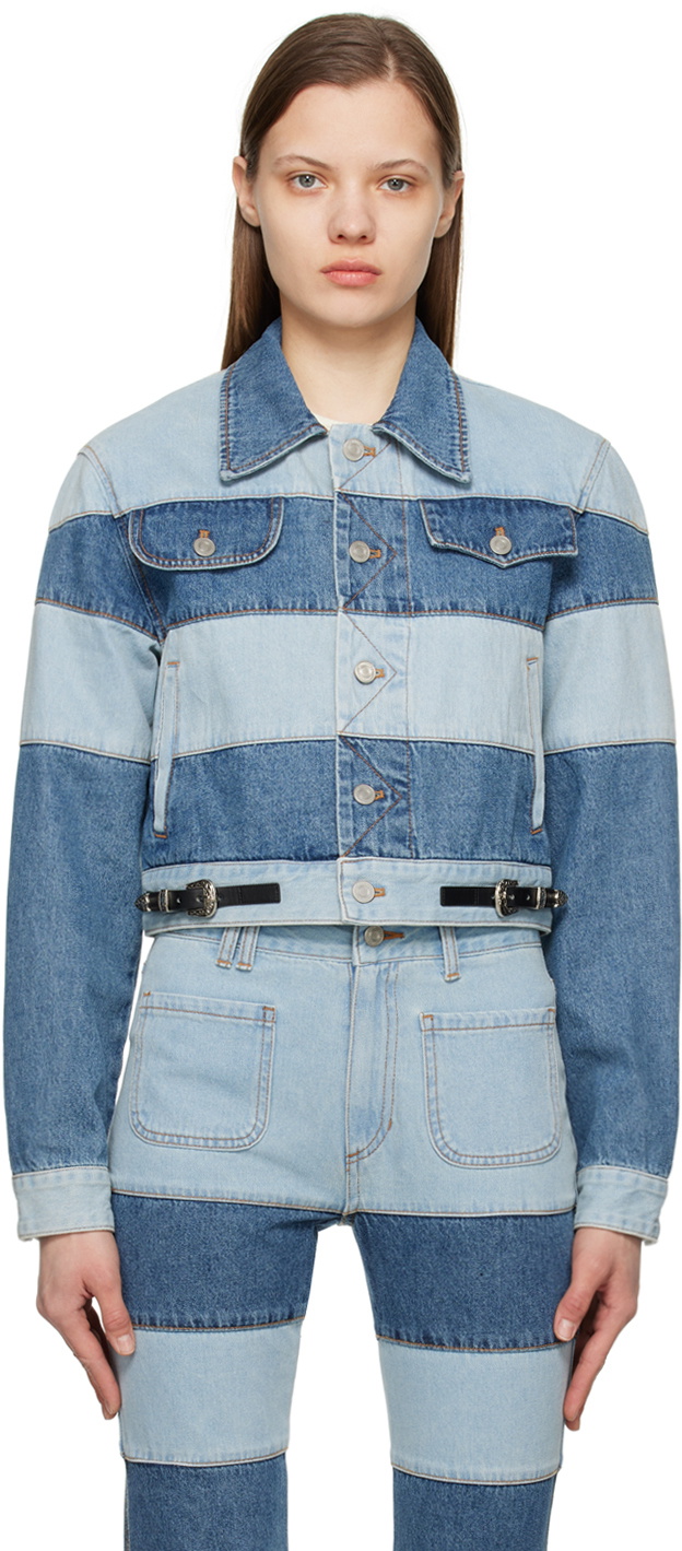 【関税込み】Andersson Bell ブルー Jamie デニムジャケット Blue Jamie Denim Jacket by Andersson Bell on Sale