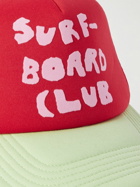 Stockholm Surfboard Club - Logo-Flocked Scuba and Mesh Trucker Cap