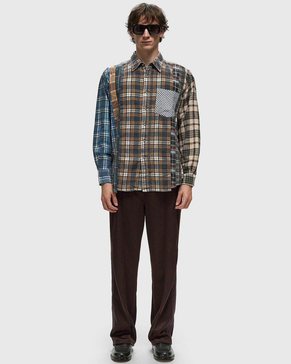 Needles Flannel Shirt > 7 Cuts Shirt Multi Longsleeves Needles