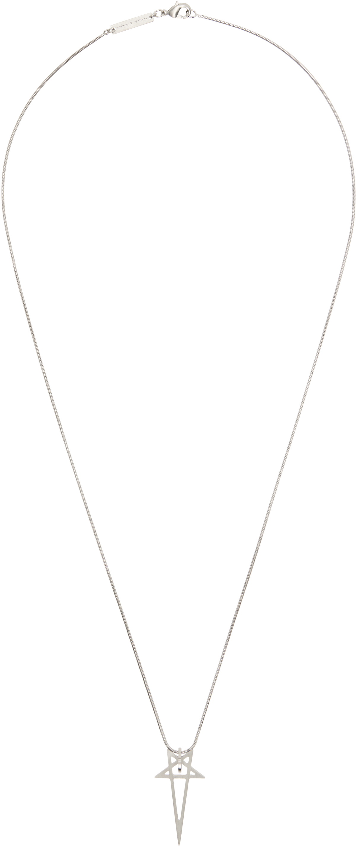 Rick Owens Pentagram Charm Necklace
