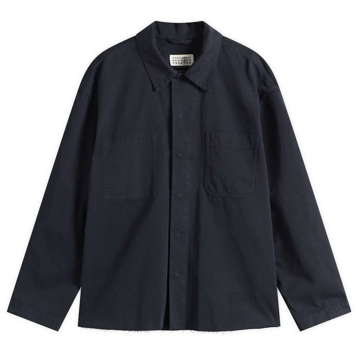 MM6 Maison Margiela Men's Cotton Workwear Jacket in Blue