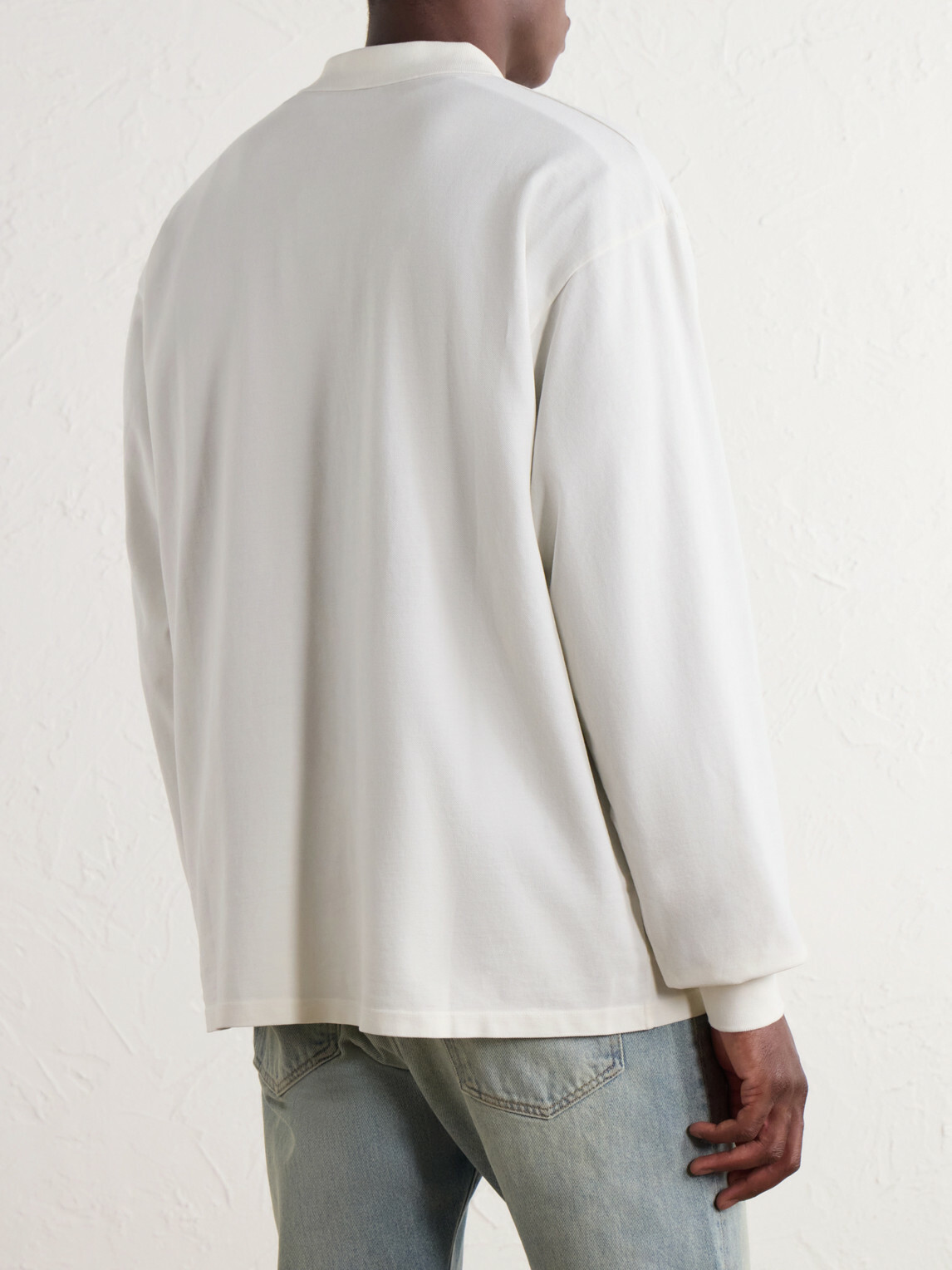 John Elliott - Oversized Cotton-Piqué Polo Shirt - White