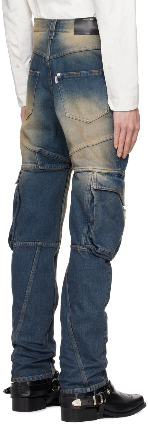 Juntae Kim Blue Corset Jeans