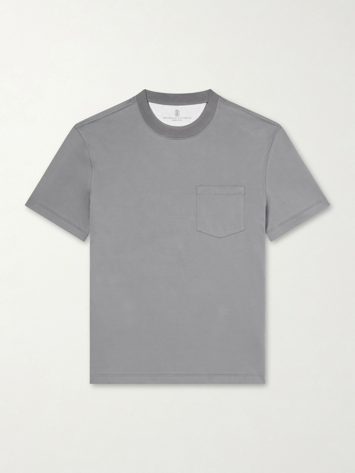 Brunello Cucinelli - Cotton-Jersey T-Shirt - Gray