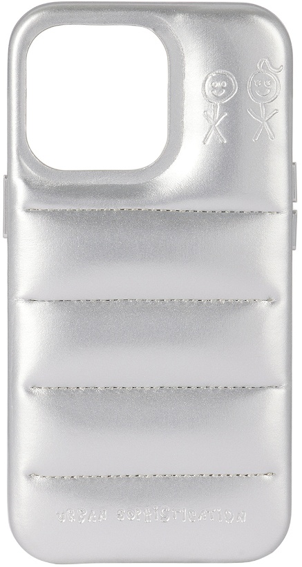 Photo: Urban Sophistication Silver Limited Edition 'The Puffer' iPhone 13 Pro Case