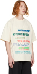 We11done Yellow Printed T-Shirt