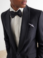 Favourbrook - Polka-Dots Wool and Silk-Blend Tuxedo Jacket - Black