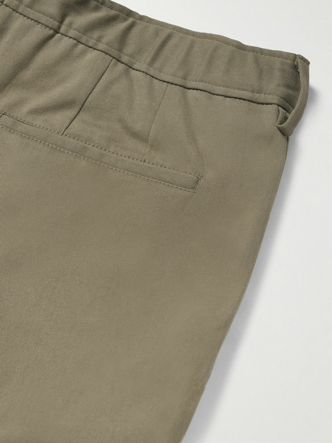 Purdey - Straight-Leg Cotton-Blend Twill Trousers - Brown