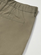Purdey - Straight-Leg Cotton-Blend Twill Trousers - Brown