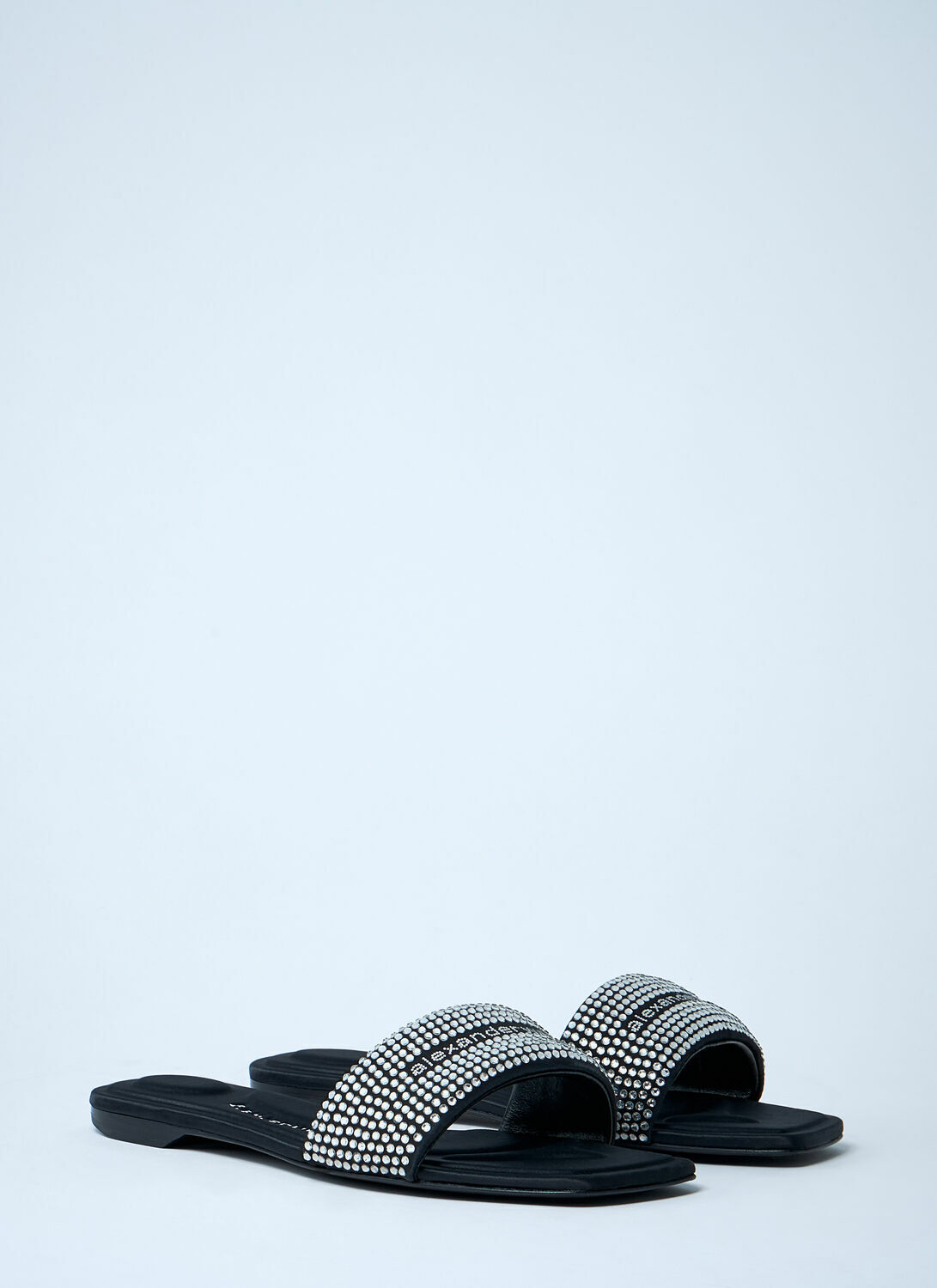Alexander Wang Embellished Logo Motif Slides