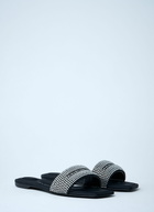 Alexander Wang Embellished Logo Motif Slides