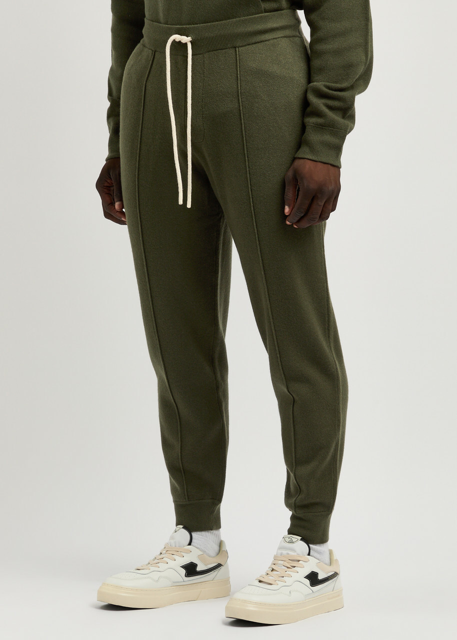 Paige Gowen Knitted Sweatpants Dark Green