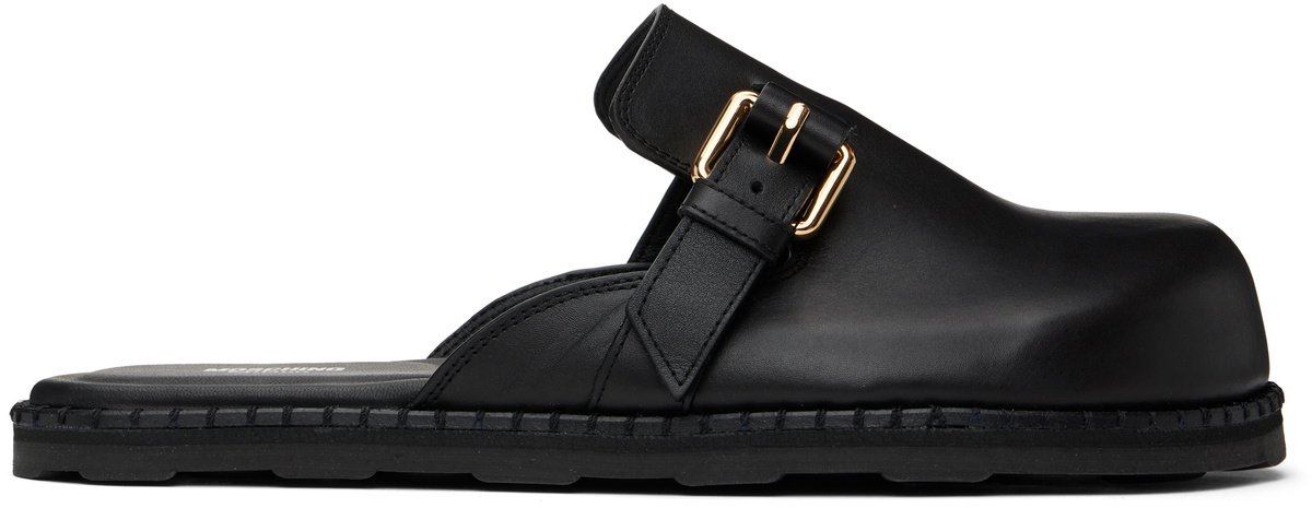 【関税込み】Moschino ブラック Cobbler Calf Shootie クロッグ Moschino Black Cobbler Calf Shootie Loafers Moschino