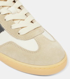Hogan Suede-trimmed leather sneakers