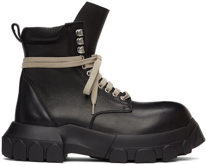 Photo: Rick Owens Black Bozo Tractor Army Boots