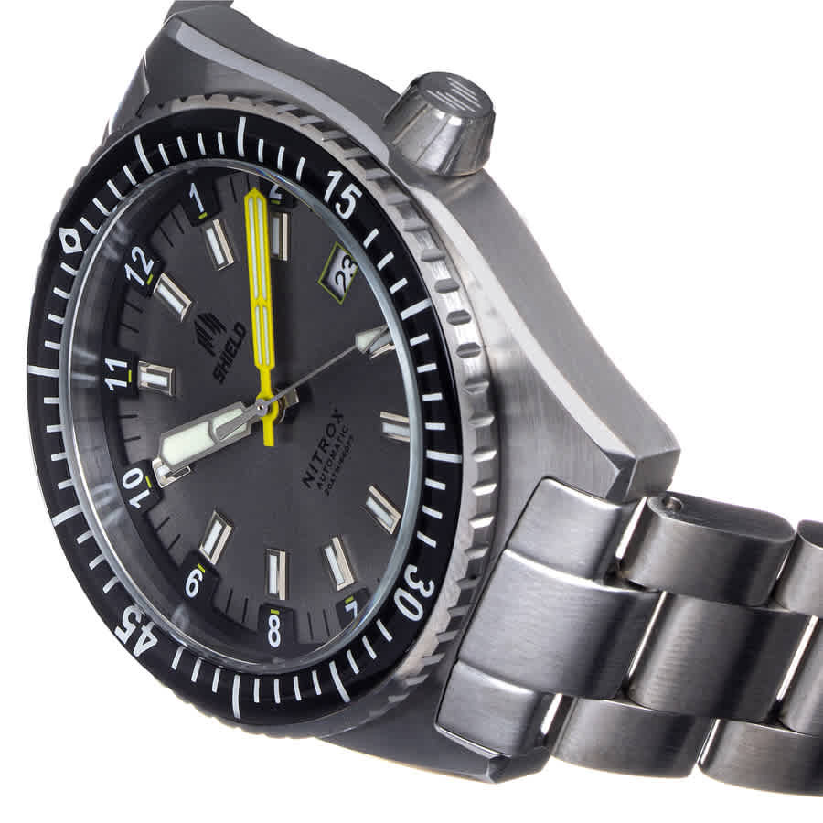 Shield Nitrox Automatic Grey Dial Mens Watch SLDSH114-4