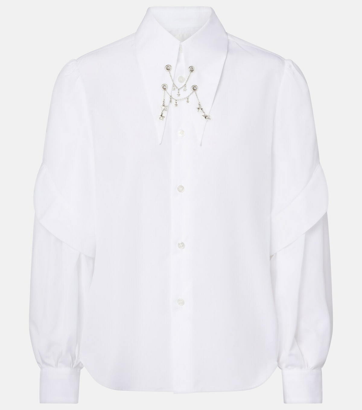 Noir Kei Ninomiya Embellished cotton shirt