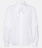 Noir Kei Ninomiya Embellished cotton shirt