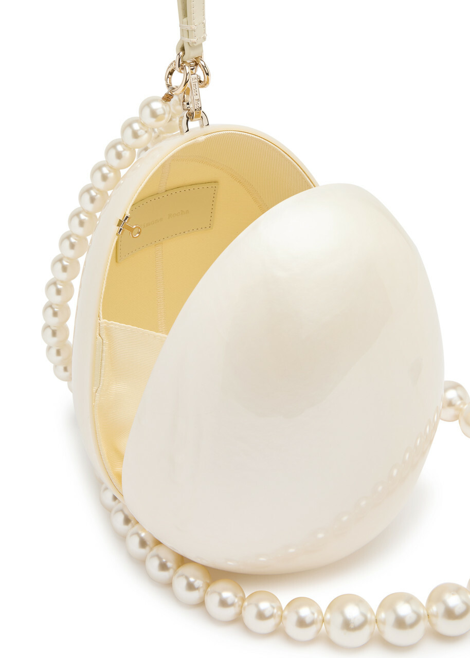 Simone Rocha Pearl Egg Large Perspex Clutch - One Size