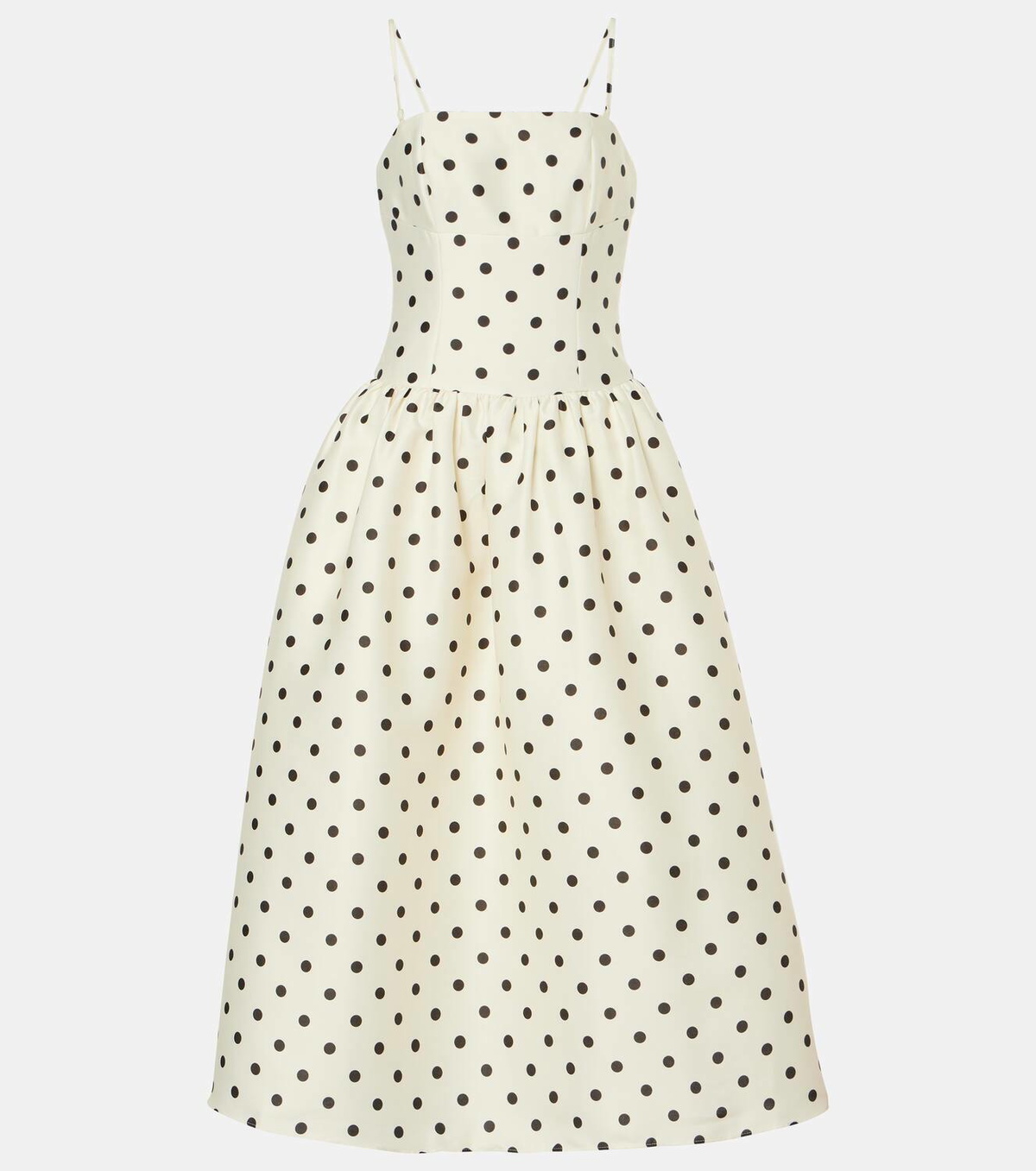 Self-Portrait Polka-dot taffetta corset dress Self-Portrait