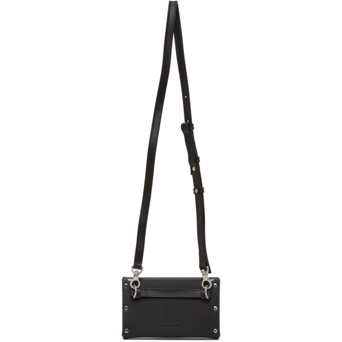 AMI Alexandre Mattiussi Black Small Box Messenger Bag AMI Alexandre  Mattiussi